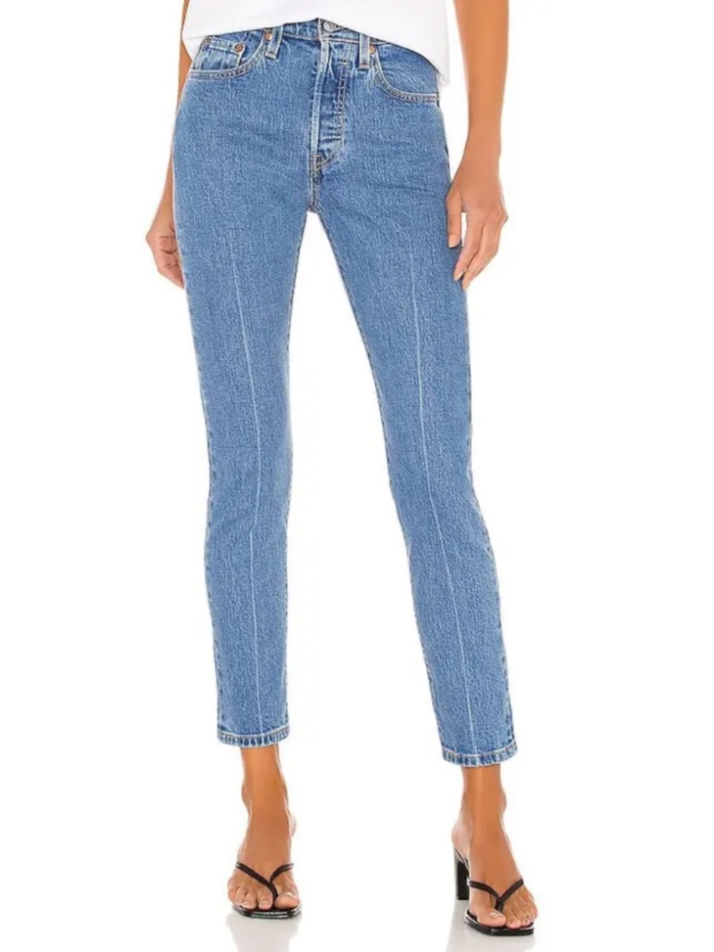 Levi's 501 Skinny Jeans In ‘Jive Depths’ Wash Size W28xL30 NWT High Rise